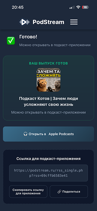 3. Выпуск готов